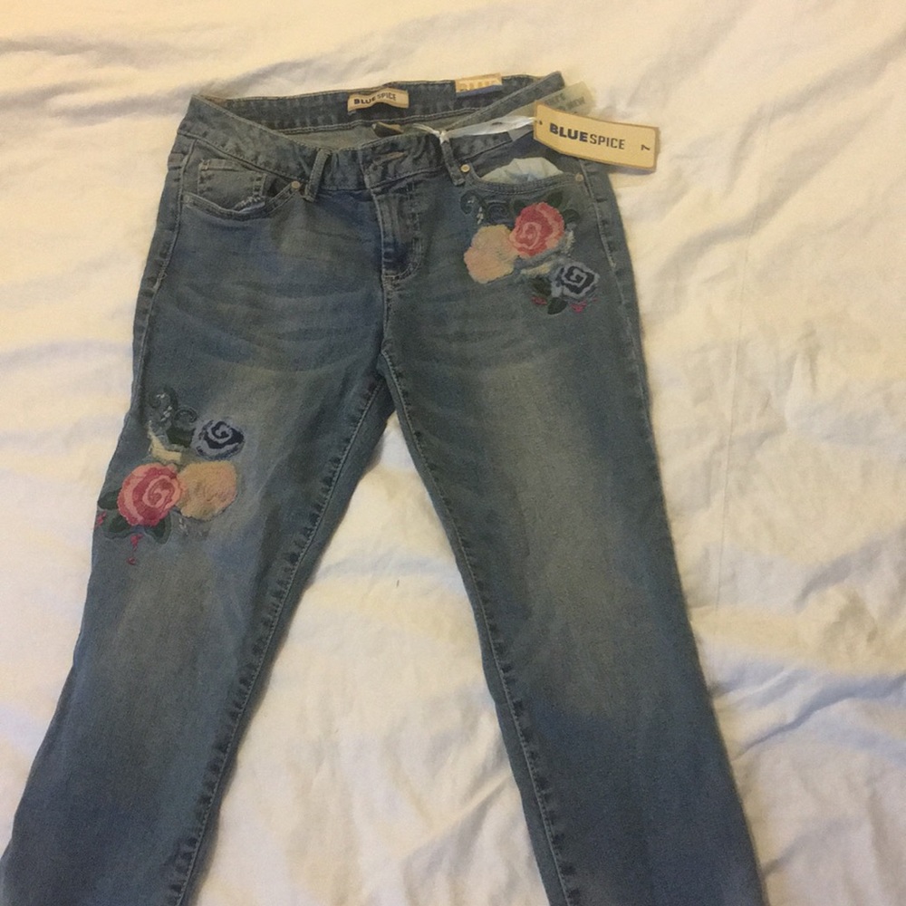 Embroidered Jean